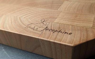 Bestes Weihnachtsgeschenk: Individuelles Schneidbrett verschenken