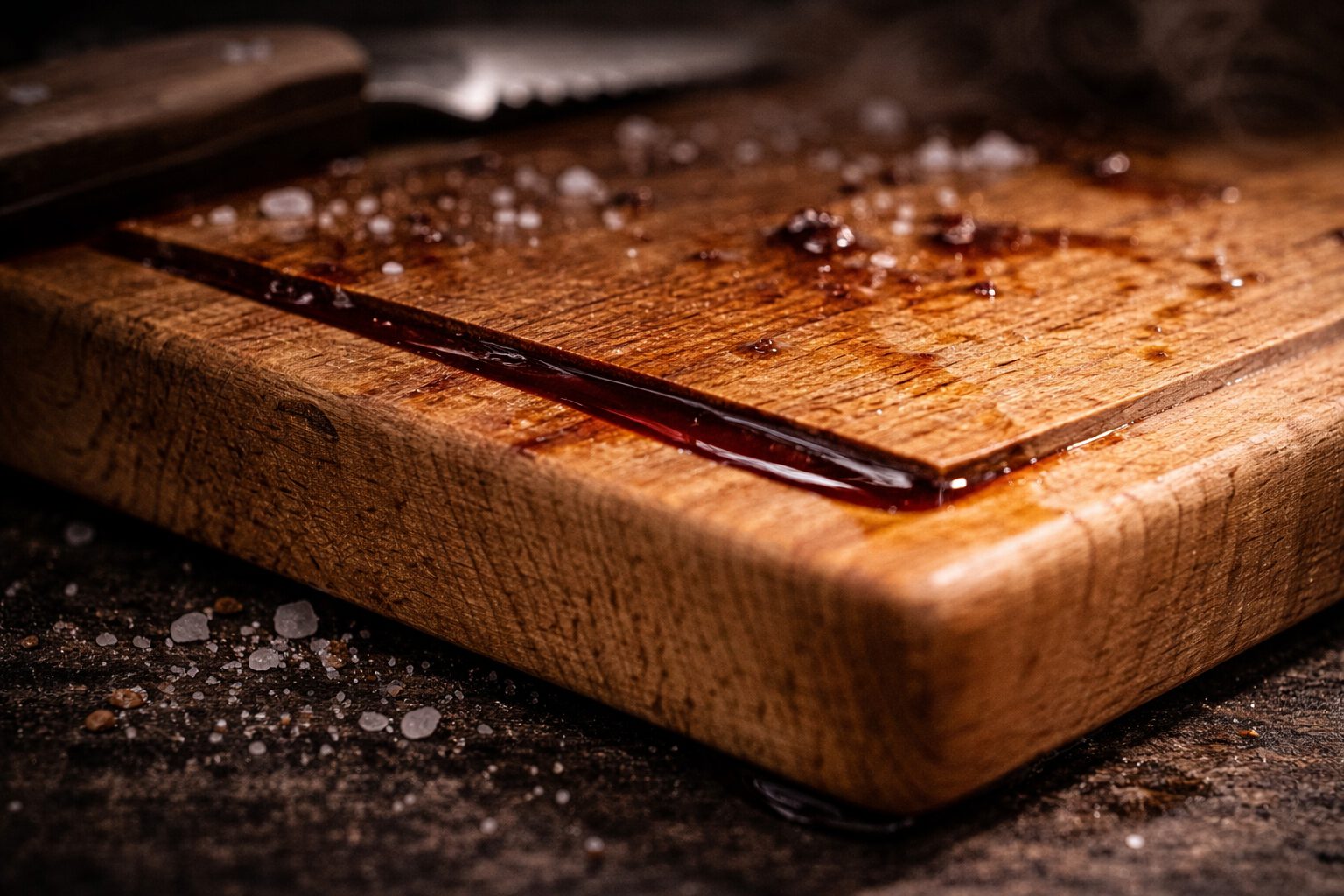 BBQ-Schneidebrett-Eiche-Saftrille-Szene-04 BBQ Schneidebrett Eiche