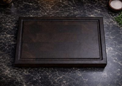 Schwarzes Schneidebrett Stirnholz Räuchereiche kaufen