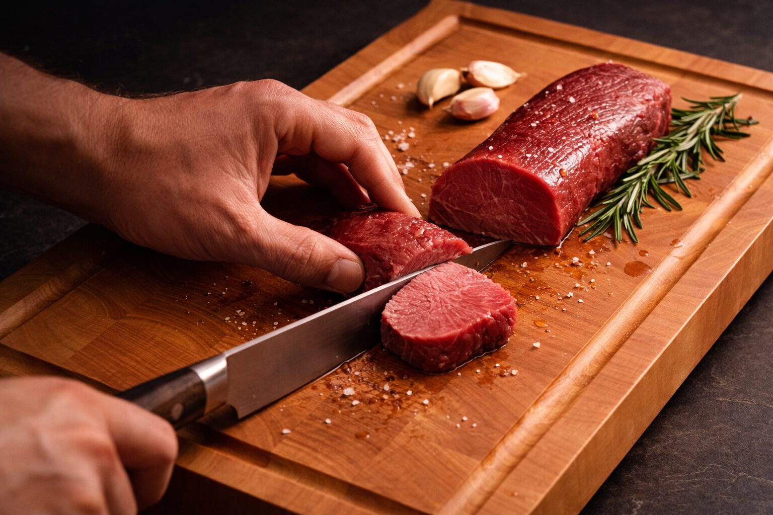 Schneidbrett.Kirsche-Stirnholz-Szene-02 Stirnholz Schneidebrett Kirsche