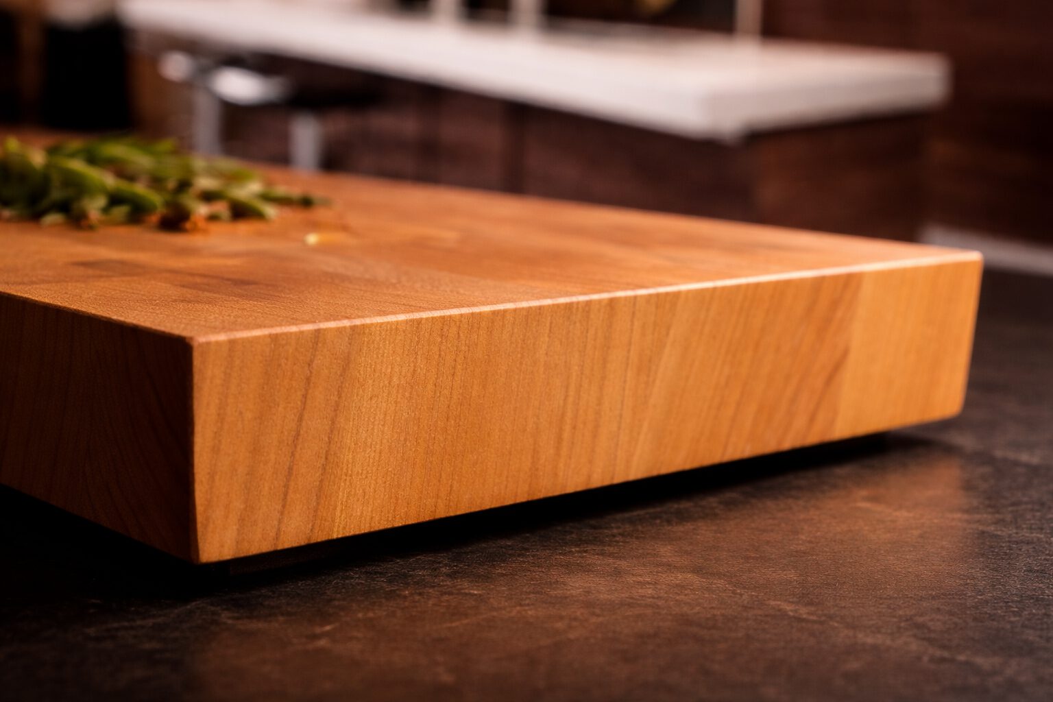 Schneidbrett.Kirsche-Stirnholz-Szene-04 Stirnholz Schneidebrett Kirsche