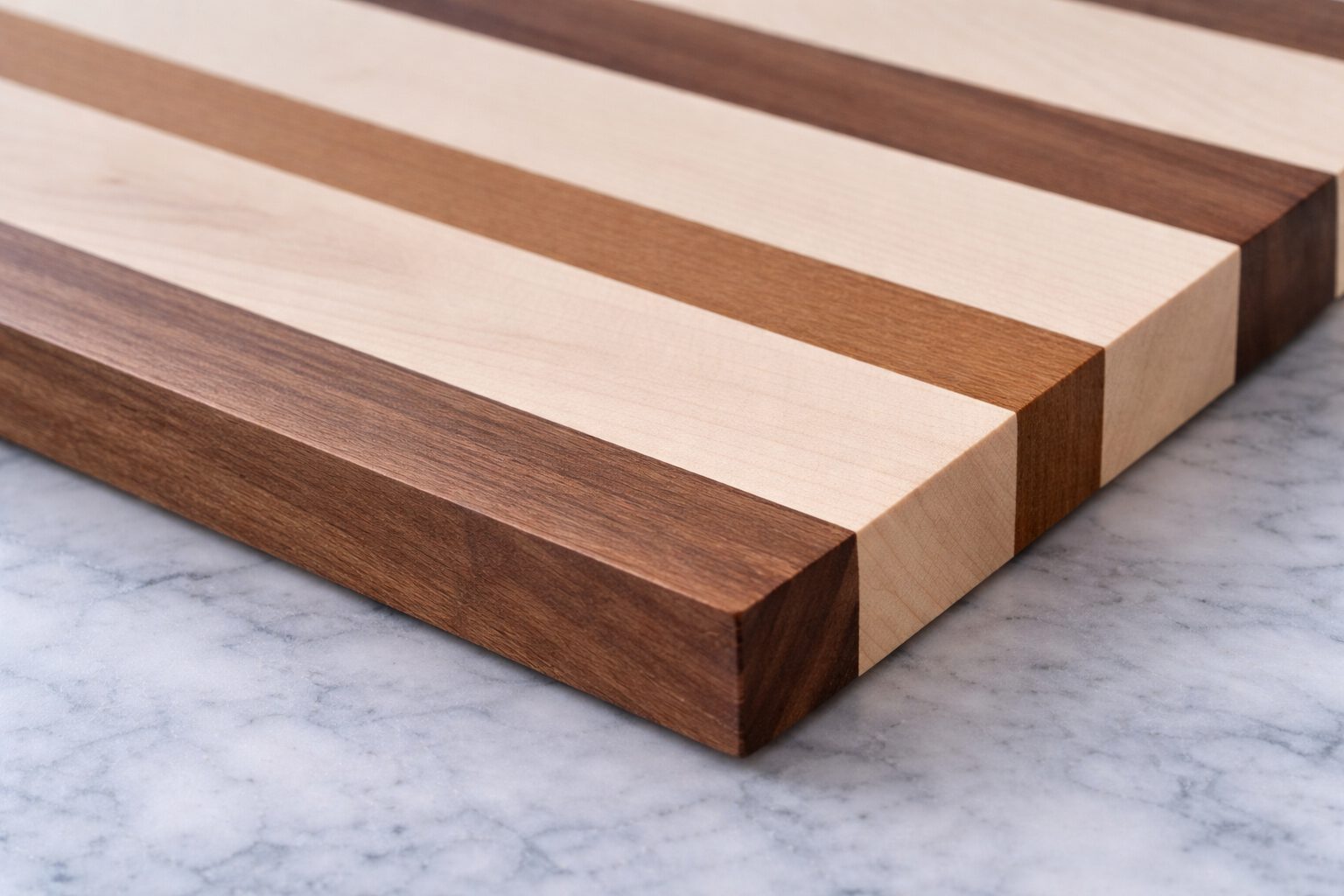 Schneidebrett-Ahorn-Nussbaum-zweifarbig-Szene-03 Schneidebrett Ahorn Nussbaum zweifarbig Detail