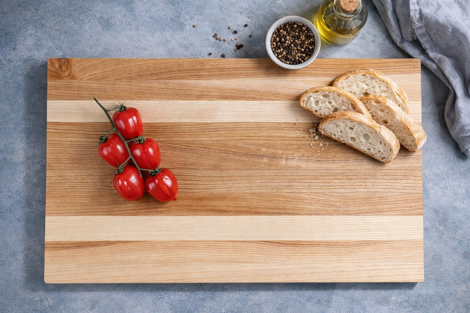 Schneidebrett Esche Draufsicht