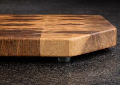 Stirnholz Schneidebrett Nussbaum dunkles Holz