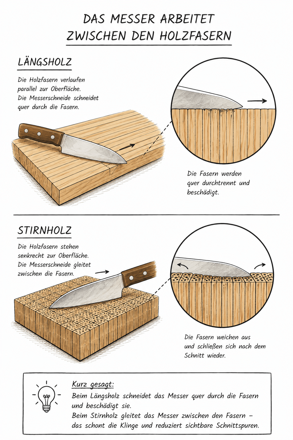 Stirnholz-Schneidebrett-Erklärgrafik02 Was ist Stirnholz?